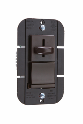 Incandescent Slide Dimmer, Preset 1000Watt, Brown