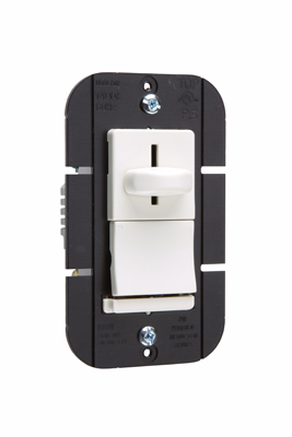 Incandescent Slide Dimmer, 1000watt 3way Preset, White