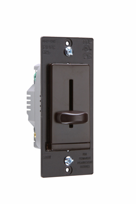 Incandescent Slide Dimmer, Non-Preset600watt, Brown