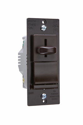 Incandescent Slide Dimmer, Preset 3way 600W, Black