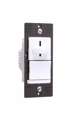 Magnetic Low-Voltage Slide Dimmer, Preset 600VA, White