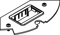 Product image for Wiremold CRFB-AB-3 CRFB-Series Communication Device Plate