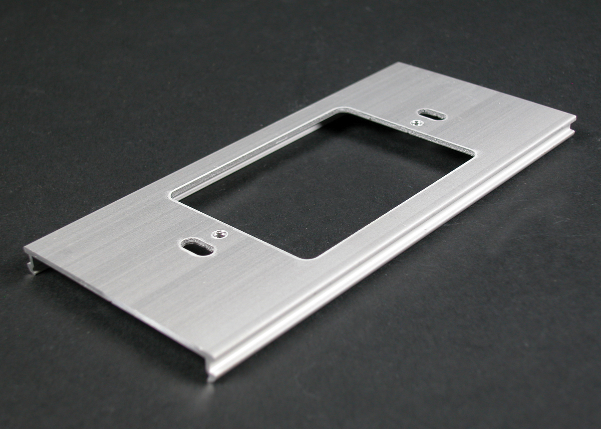 Installs communication connectivity devices utilizing the industry standard single-gang faceplates. Hole cut is 2
