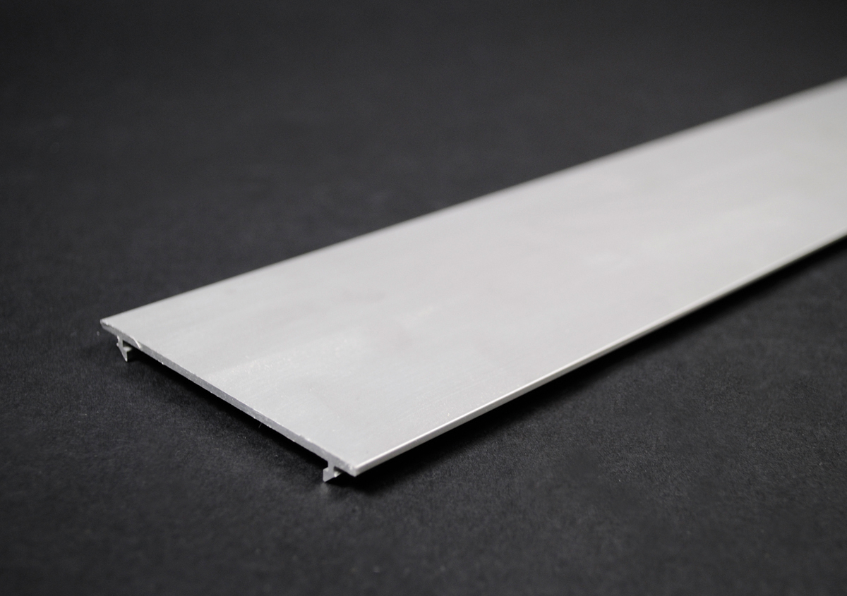 Product image for Wiremold ALAC-5 5 Foot x 3" Satin Anodized Aluminum 1-Channel Raceway Cover