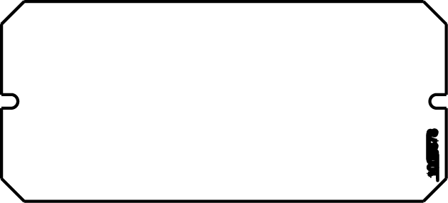 Device plate used to blank off the center compartment, when no devices are used.
