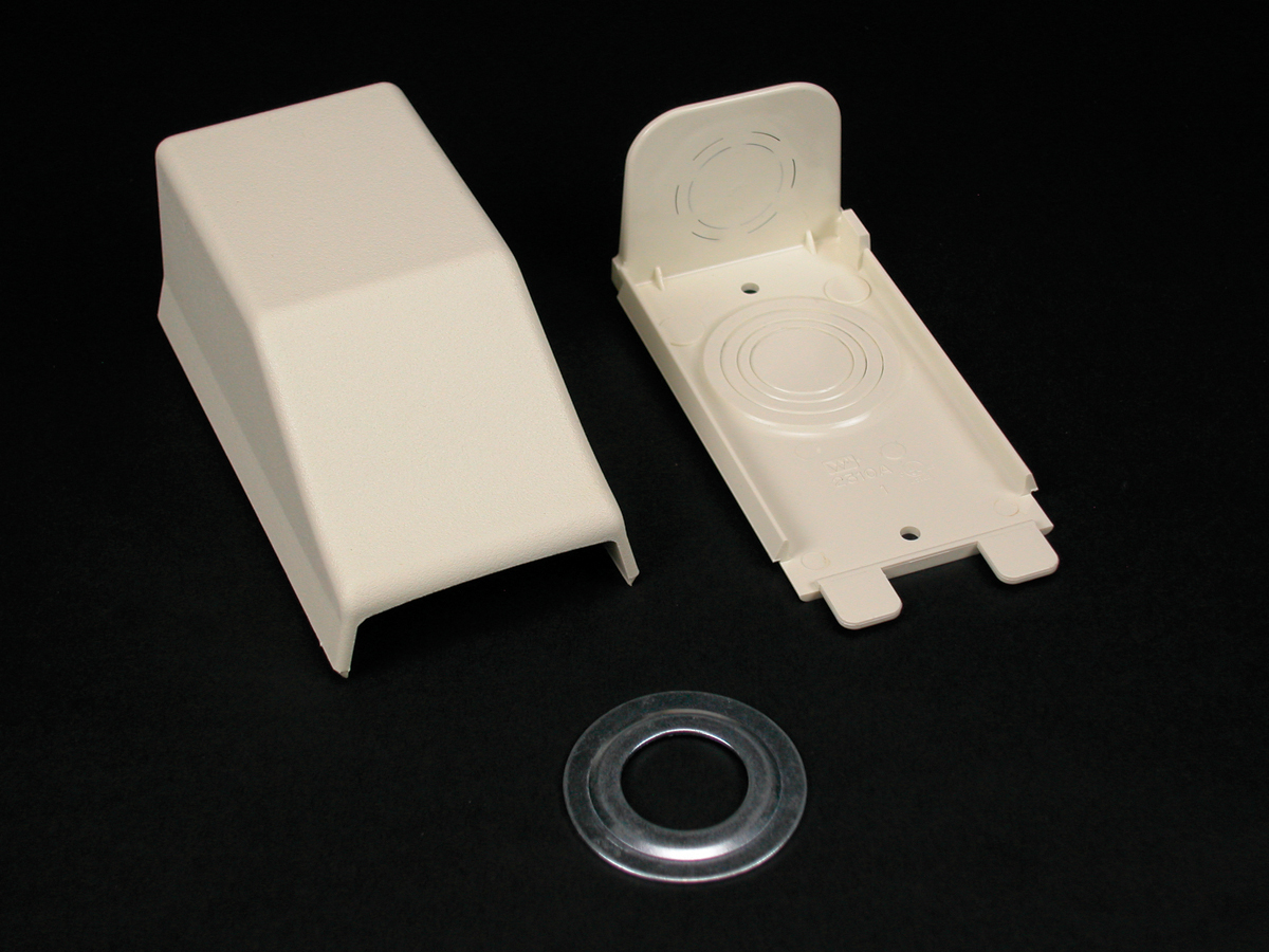 Product image for Wiremold 2310A-WH 2300-Series Entrance End Fitting