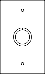 Product image for Wiremold RFB119-KO RFB9 and RFB11-Series Combination 1/2 and 3/4 Trade Size Knockout Device Plate