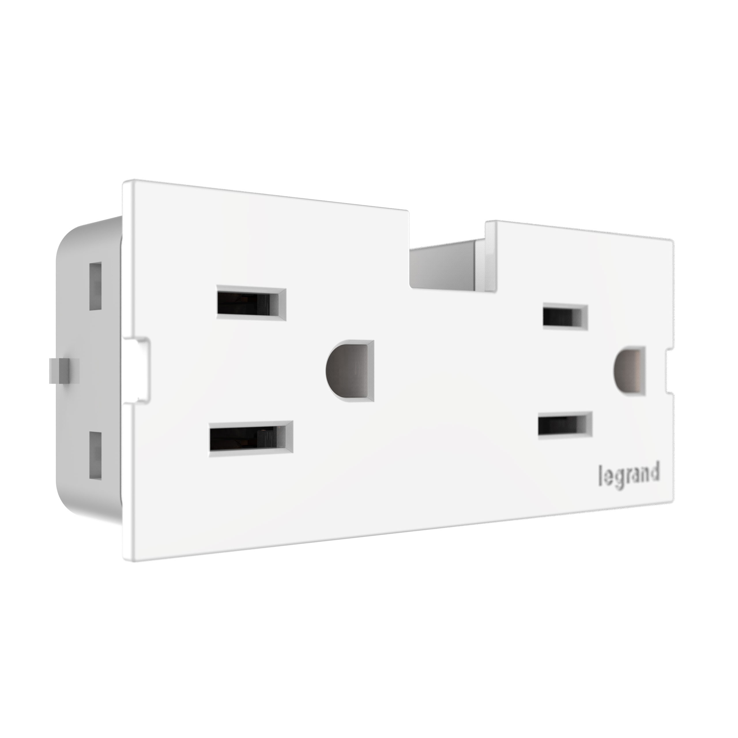 Product image for Wiremold APTR15W4 adorne® Outlet Module (15A), White