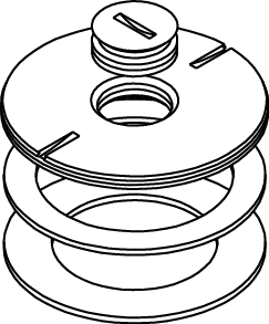 Product image for Wiremold 825CK-1/2 1/2" Brass Floor Box Conversion Kit