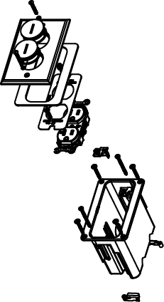 Product image for LCAN WMFB1DRN 1-GANG 15A DUPLEX NIC