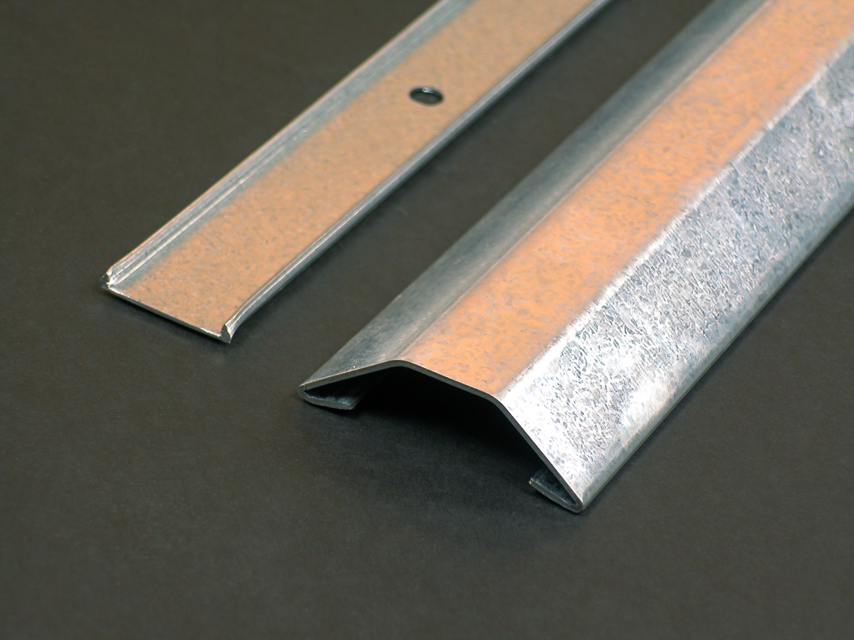 Product image for Wiremold 2600-10 2-7/32" 10 Foot Galvanized Overfloor Steel Raceway Base and Cover