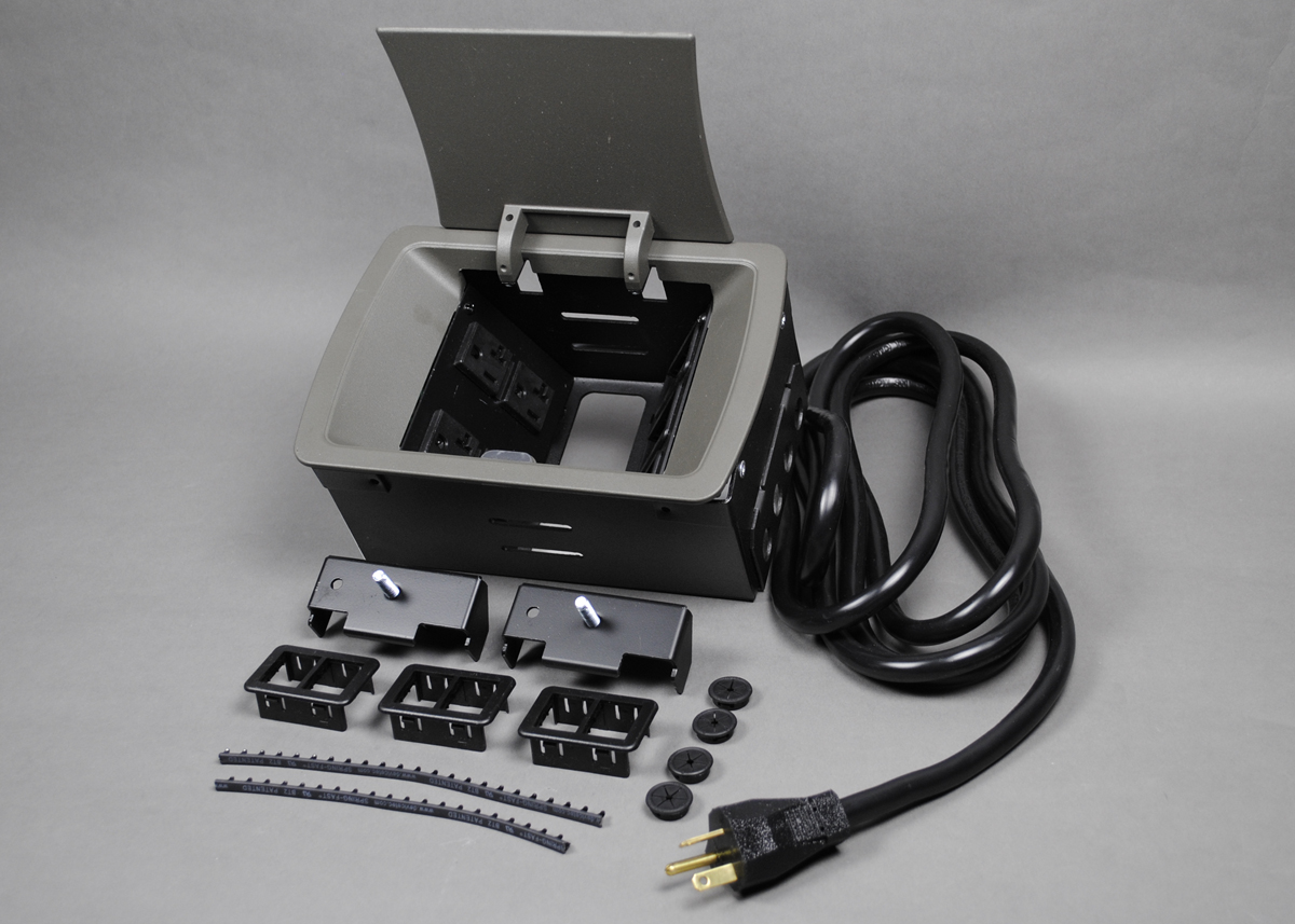 Product image for LCAN KC15RT8 CORD ENDED FLUSH GRAY