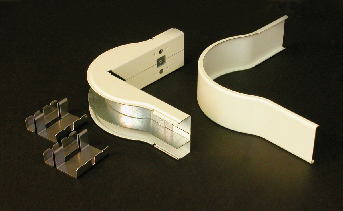 90 degree, divided external elbow provides 2