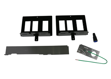 Kit enables combining power and low voltage in one 3-gang pedestal.
