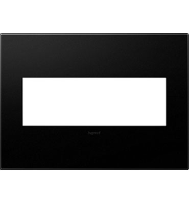 Dark, sleek and a bit dramatic, this wall plate brings a sophisticated edge to any space. Pair with a coordinating adorne switch in classic white or complementary magnesium. For use with adorne Furniture Power only. Sold in multiples of ten (10) plates. Steel back plate and installation hardware are not included. All other adorne wall plate colors and finished are available as customs. View our FAQ page to learn more.