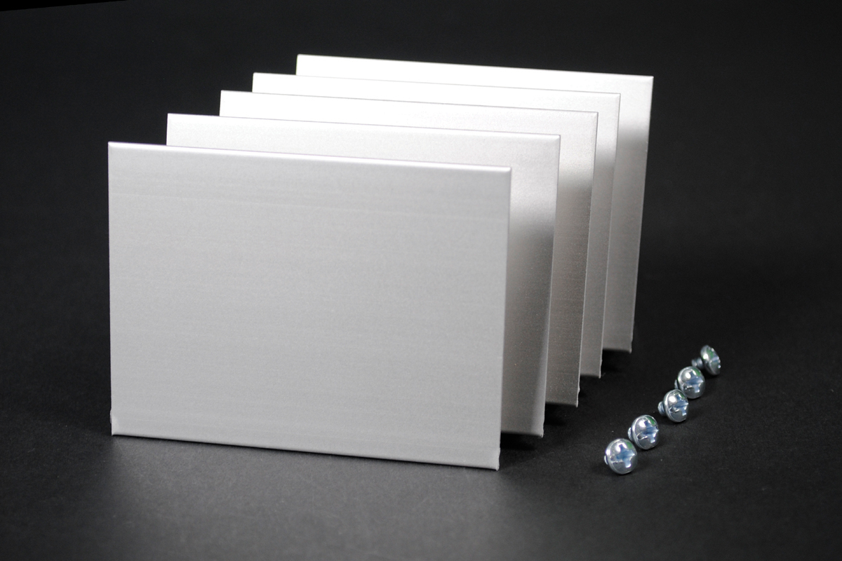 Product image for Wiremold ALA3810B 3 x 2-1/4" Satin Anodized Aluminum 1-Channel Raceway Blank End