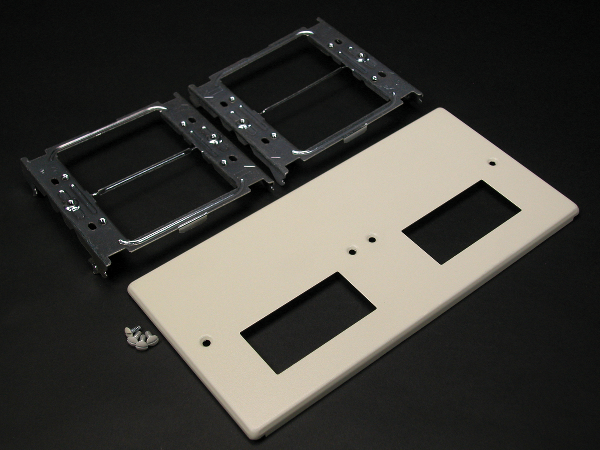 Accepts rectangular, GFCI, Surge, and Decorator style devices. Does not accept 5507 Series Faceplates. NOTE: Certified to Canadian Safety Standards for sale in Canada. When ordering these products, change the 