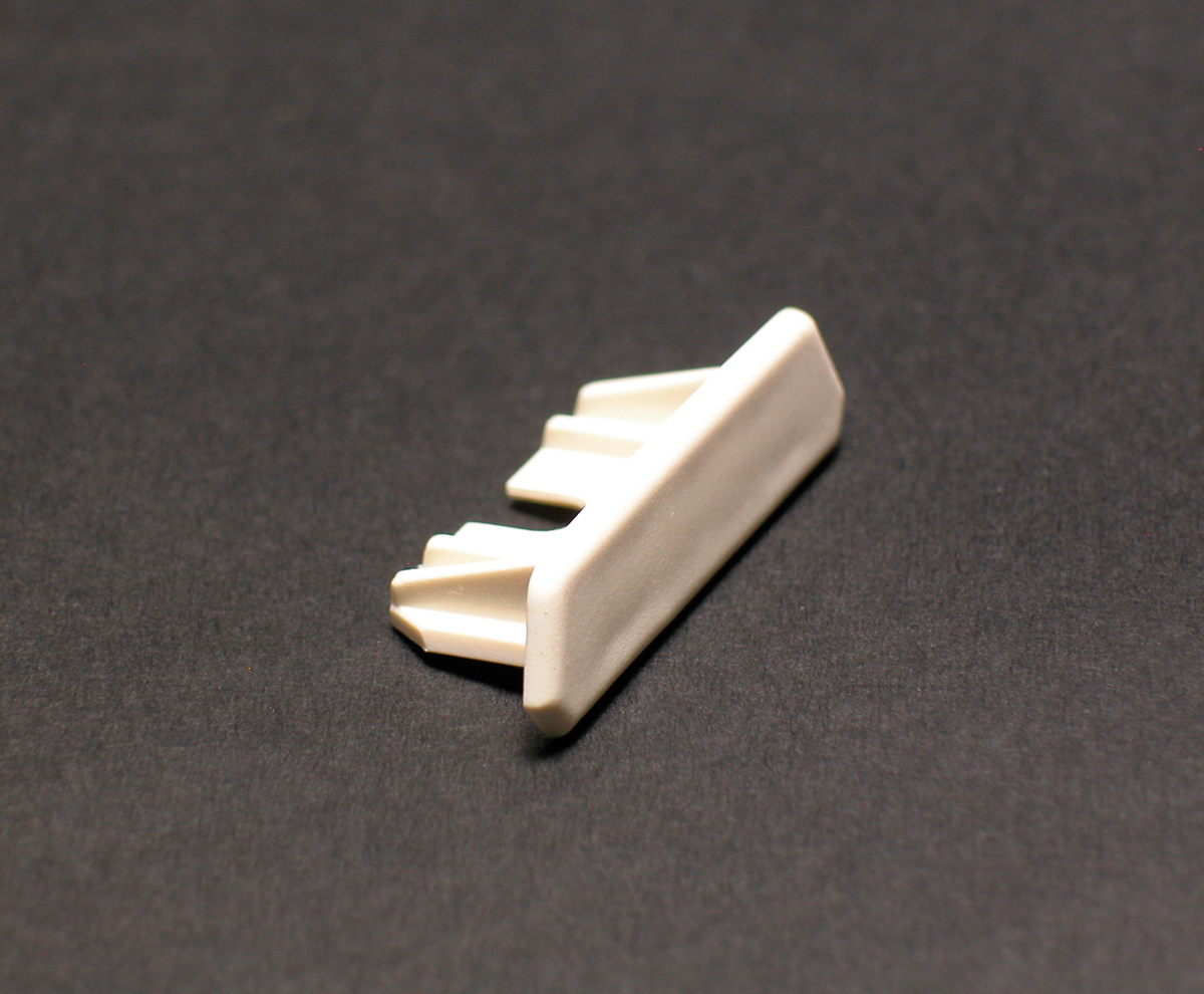 Product image for Wiremold 810B 1-1/4 x 1/2" Ivory Non-Metallic 1-Channel Raceway Blank End