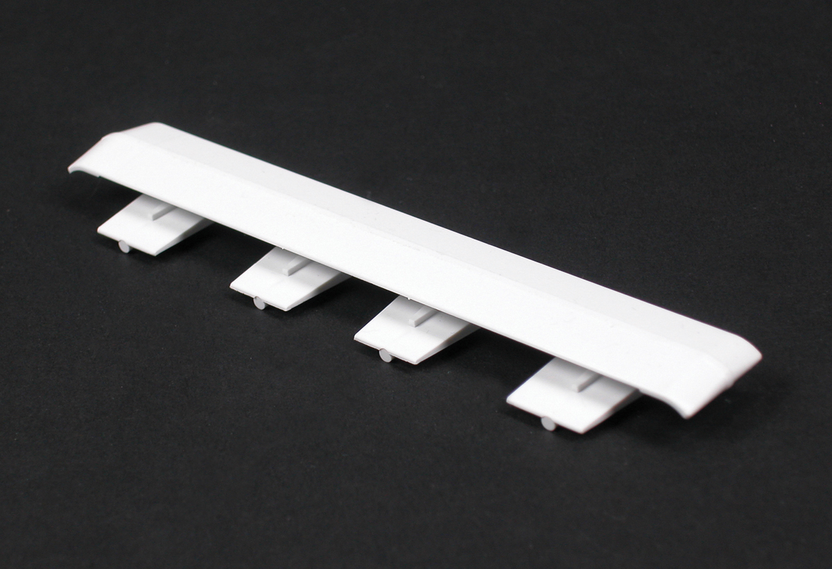 Product image for Wiremold 5406A 5-3/32" Ivory Non-Metallic Multiple Channel Raceway Cover Clip