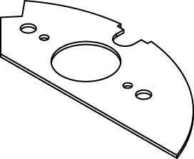 Product image for LCAN CRFB-SR1-2 1.39IN DEVICE PLATE