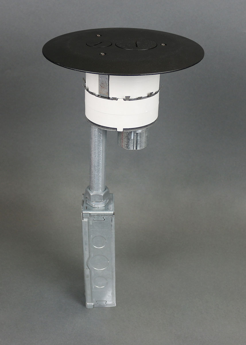 Complete with one-piece finish flange and conduit assembly. Conduit assembly consists of one 3/4