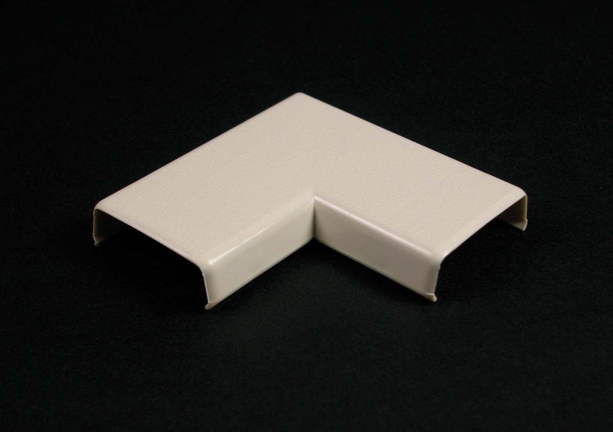 800 Series Flat Elbow. For right angle turns on same surface. Finish - Ivory