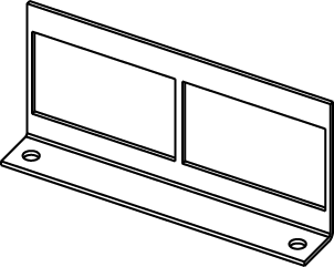 Product image for Wiremold RFB22AB RFB2-Series Internal Communication Bracket