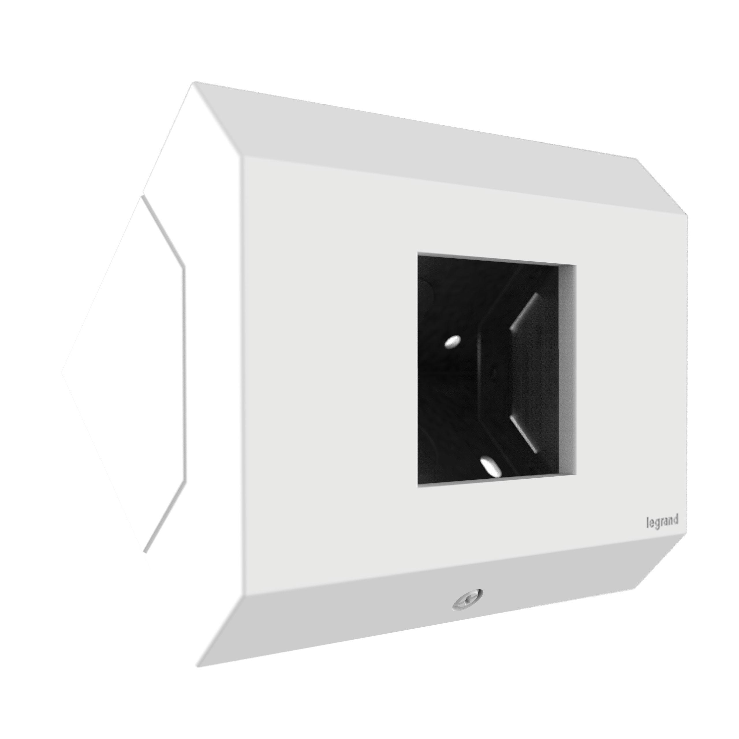 Product image for Wiremold APCB4W1 adorne® 1-Gang Control Box (No Devices), White