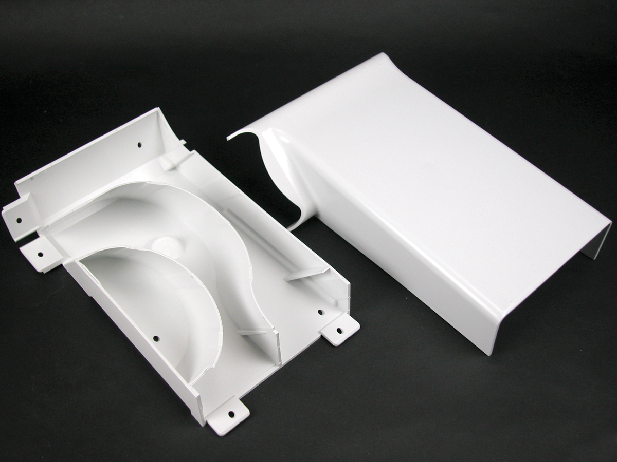 For transitioning from MXN2A08 Corner Drop to a horizontal run of 5400TB Series Raceway to the left. Ivory