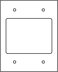 Product image for Wiremold RFB119-2SAB RFB9 and RFB11-Series Communication Device Plate