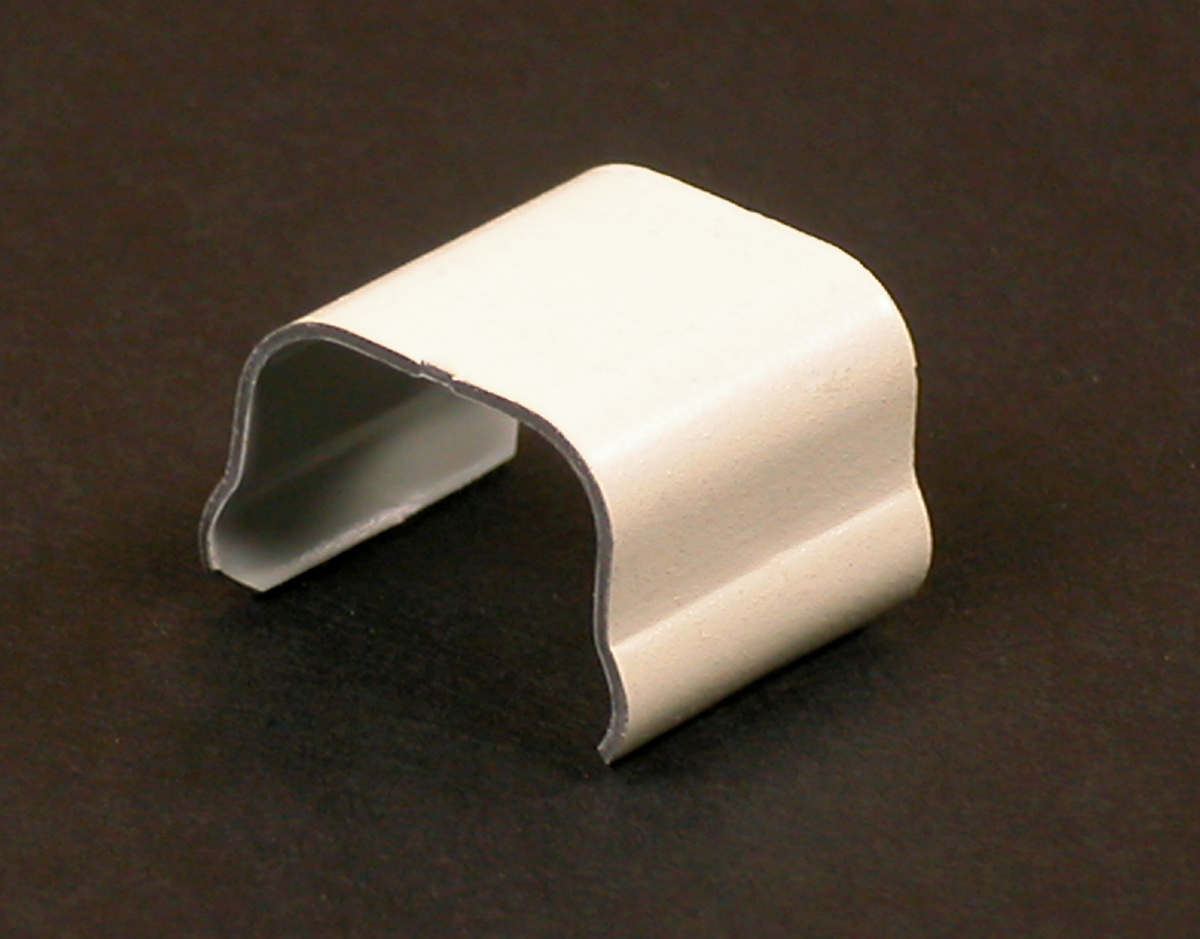Product image for Wiremold V506 3/4" Ivory Steel 1-Channel Raceway Connection Cover