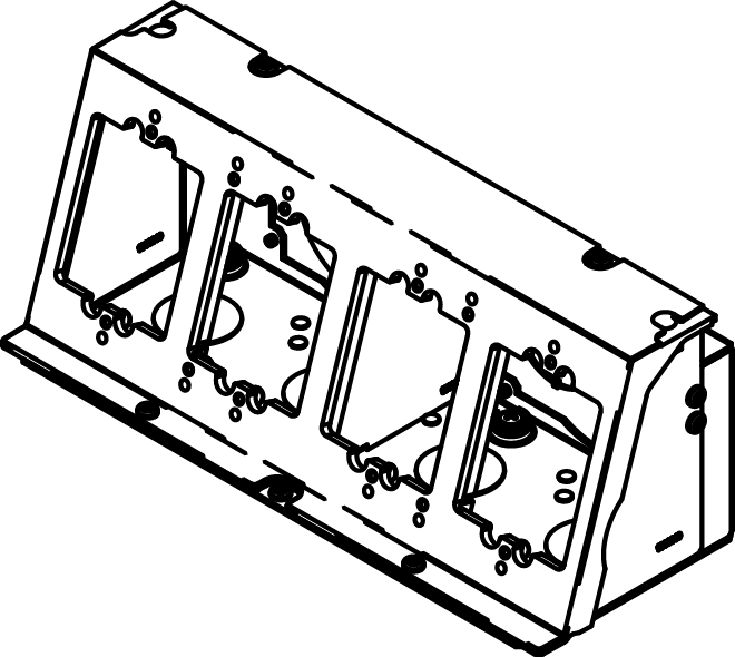 Product image for LCAN EFB8M 8-GANG MODULE ASSEMBLY