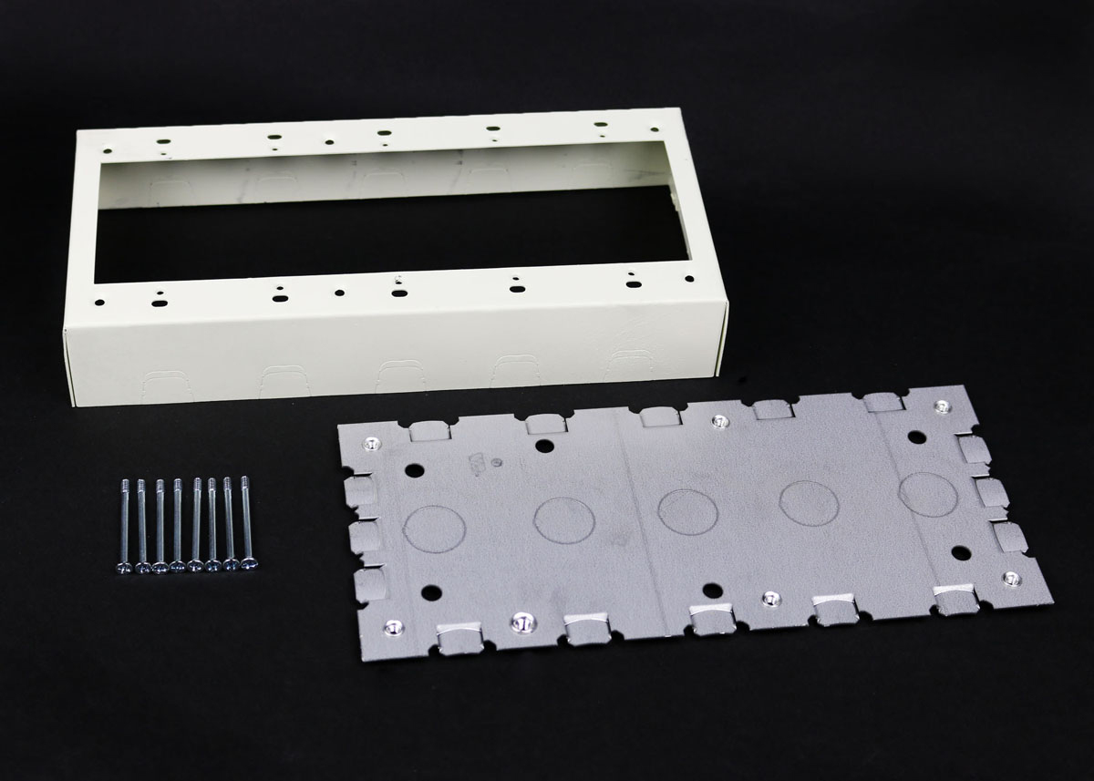 WIREMOLD V57485 STEEL DEVICE BOX 5G IVORY Gordon Electric Supply, Inc.