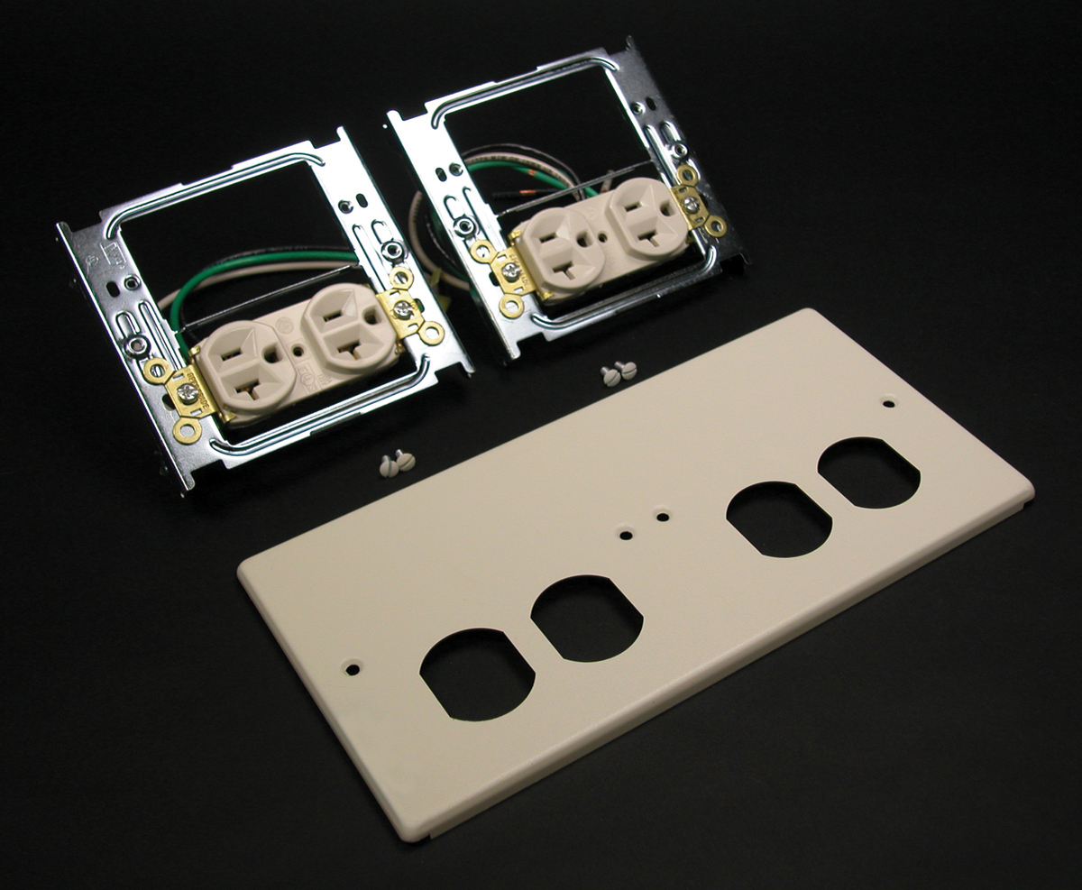 Includes two Pass and Seymour 20A Duplex Receptacles with 12