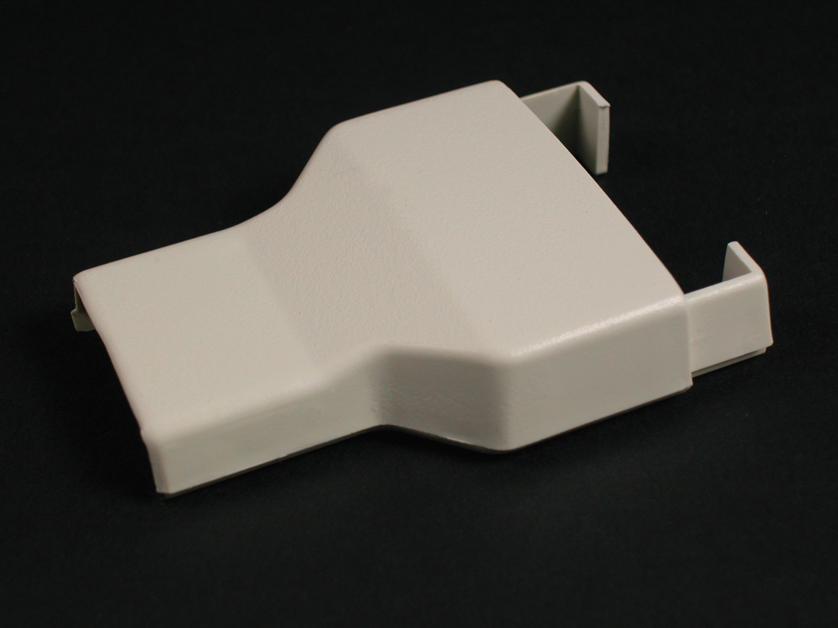 Product image for Wiremold 2389 3" Ivory Non-Metallic 1-Channel Raceway Reducing Connector