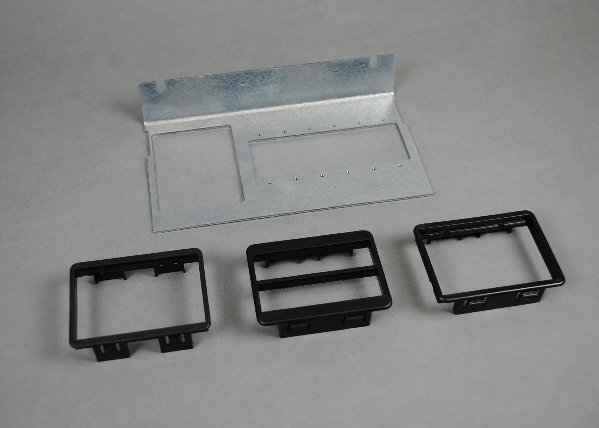 For use in AC8105 style box. Accepts six (6)Extron Electronics MAAP Series Devices (Sold Separately) and one (1) CM communication adapter.