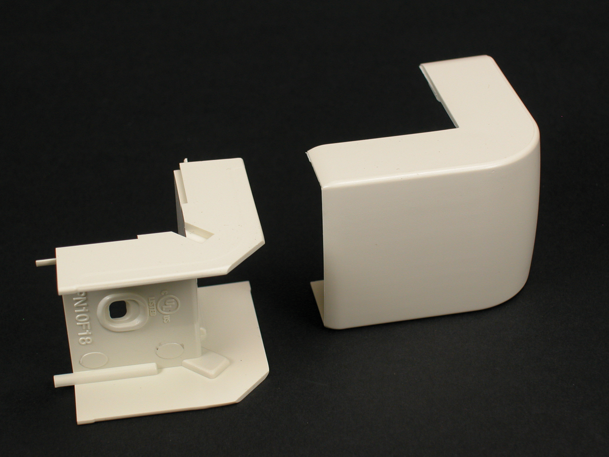 PN 3 Series External Elbow. For right angle turns around external corners. Finish - Ivory
