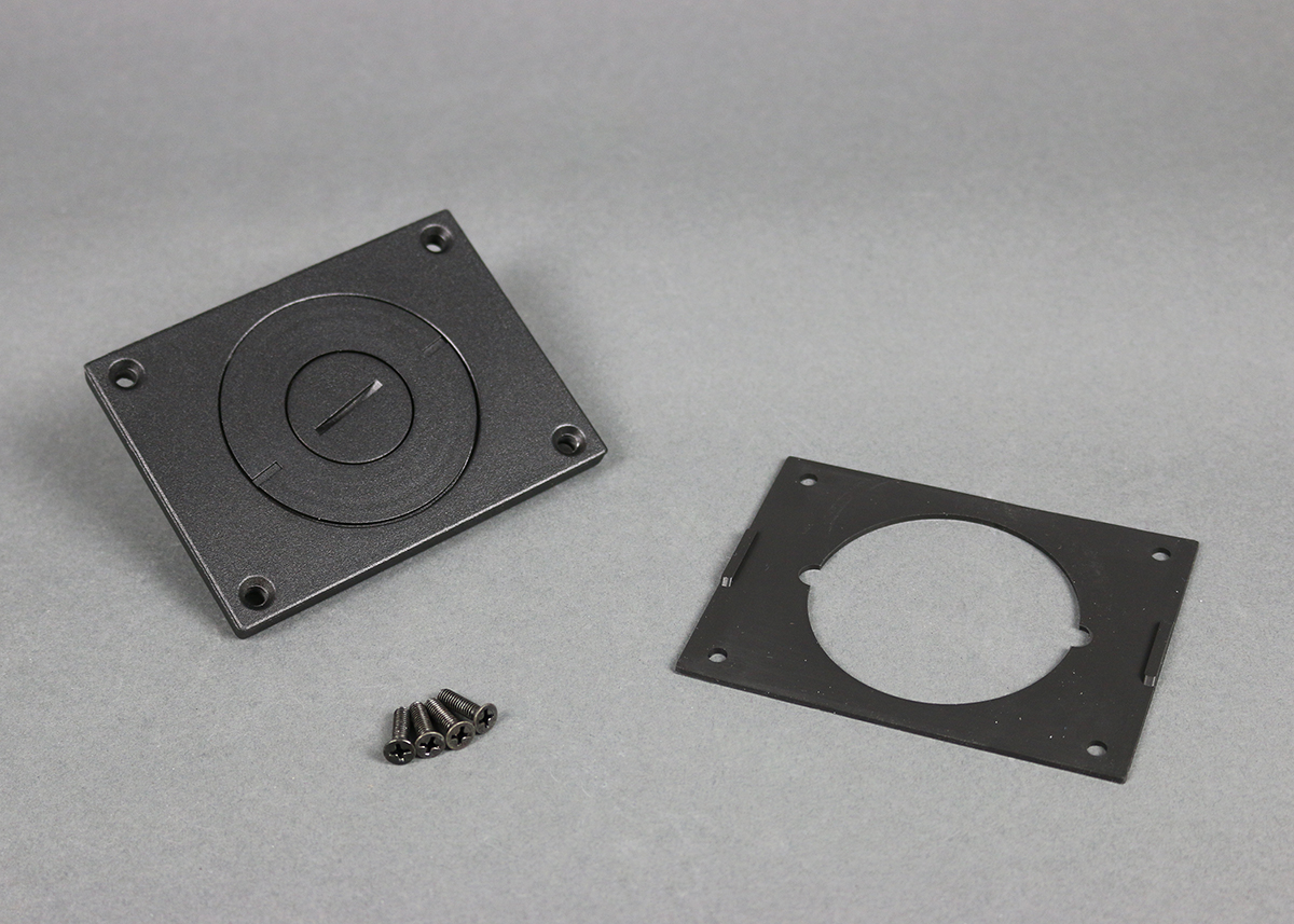 Product image for Wiremold 829CKAL-3/4BK Communications Cover Plate