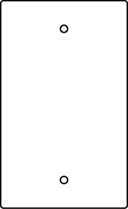 Product image for Wiremold RFB119-B RFB9 and RFB11-Series Blank Device Plate