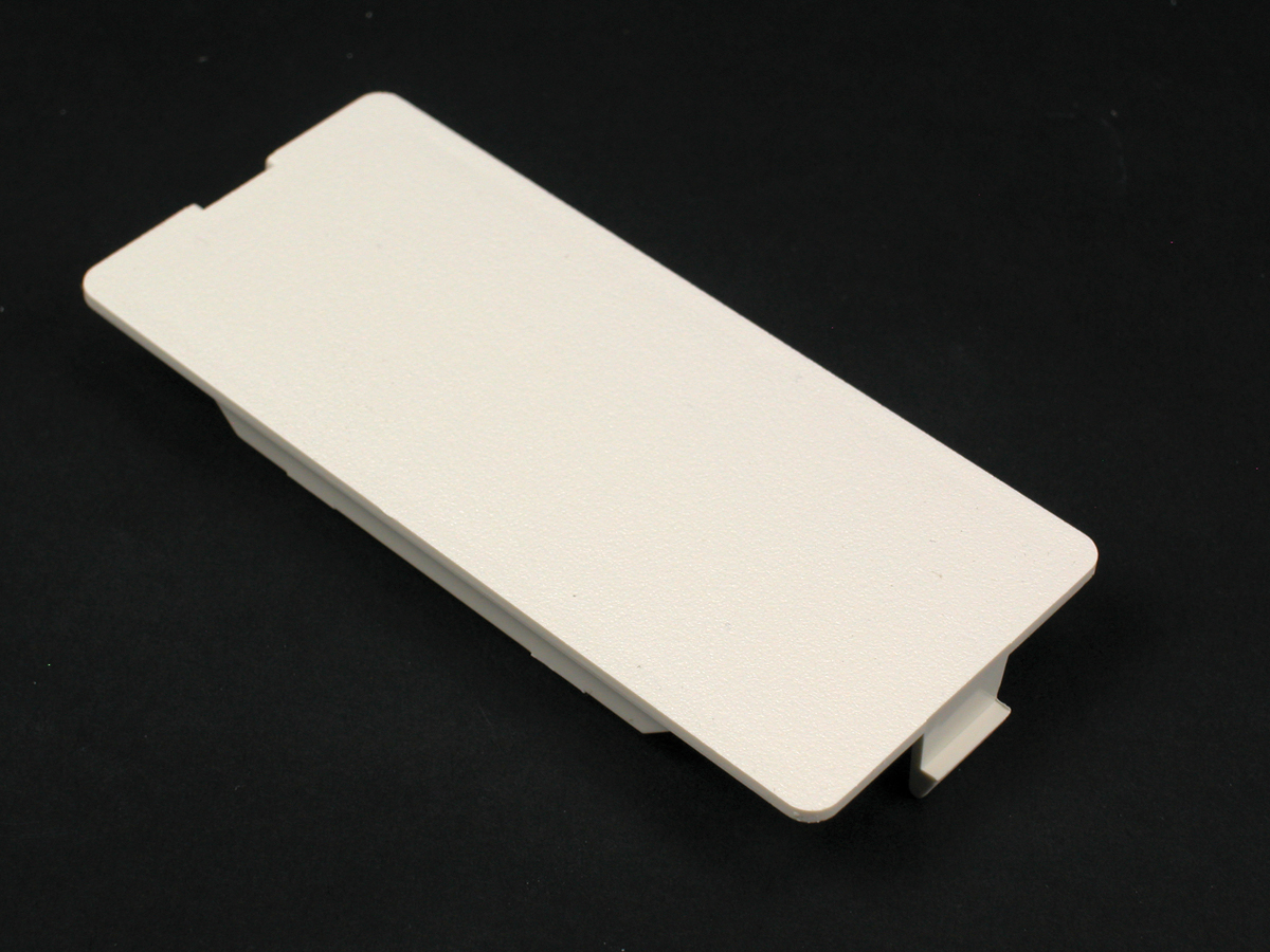 For covering unused compartments in the device bracket. White