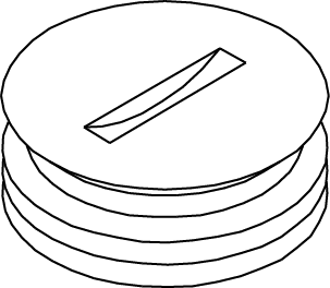 Product image for Wiremold 825A-1/2 800-Series 1/2" Abandon Plug, Brass