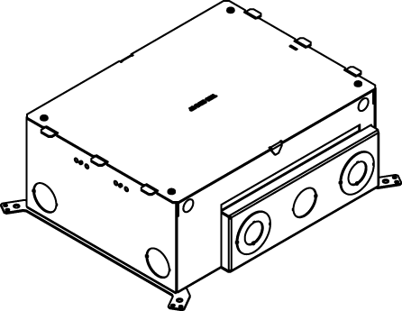 Product image for Wiremold EFB10S-OG Evolution™-Series Ten-Gang Floor Box