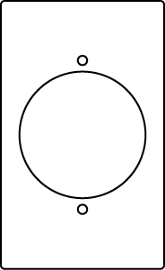 Product image for LCAN RFB119-SR3 1-GANG SGLE REC 2.1