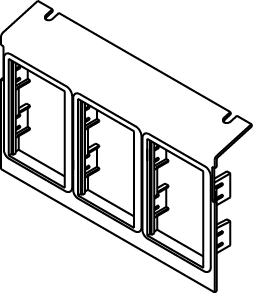 For AC8850 and AC8105 Boxes. Includes three (3) 6A Wiremold CM Series Open System adapters. NOTE: AC8850 is a single-service box. Power plates cannot be used in conjunction with communication plates.