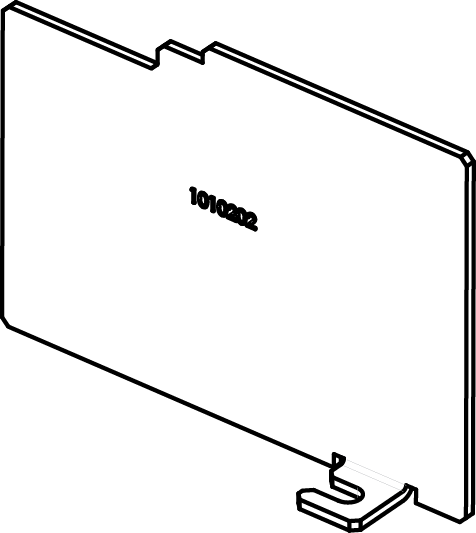 Product image for WIREMOLD EFB6-DIV Evolution Series, Floor Box Relocatable Divider