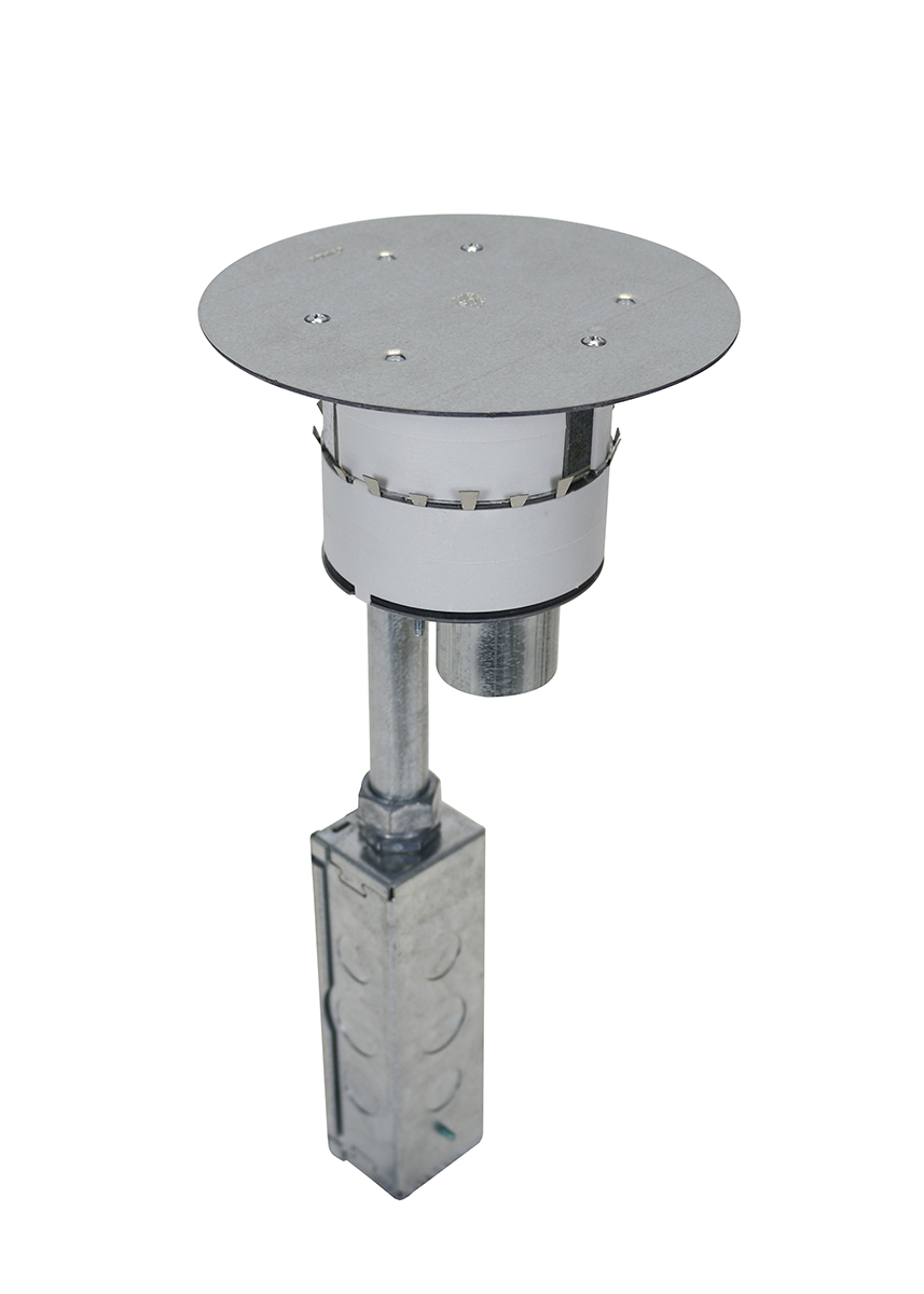 Product image for Wiremold 4FFSTC15 Poke-Thru Device Insert Stem With Disposable Plate