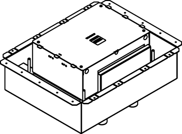 Product image for LCAN EFB10S-FC 10GANG FC FLR BX W/