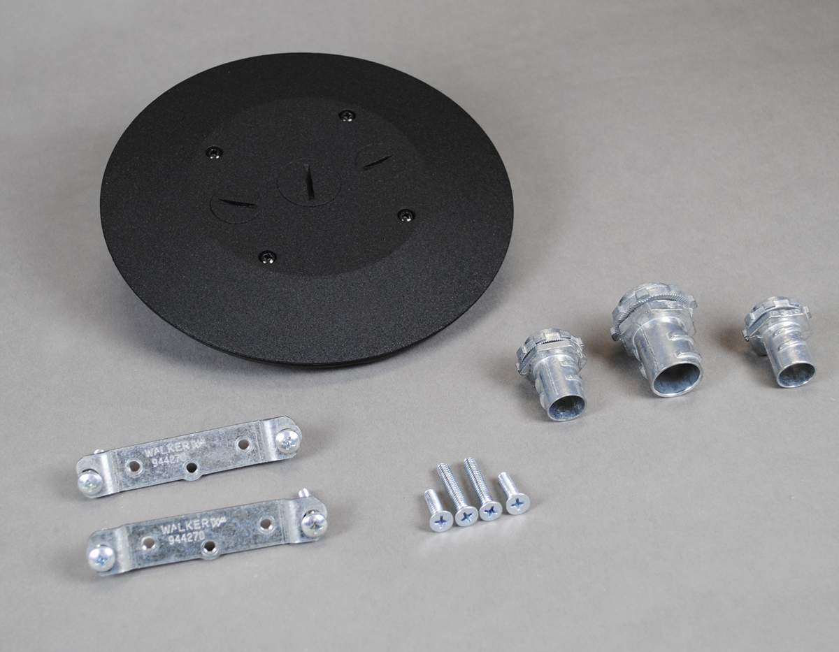 Unit complete with link straps, adapter plate and conduit assembly featuring (1) 3/4