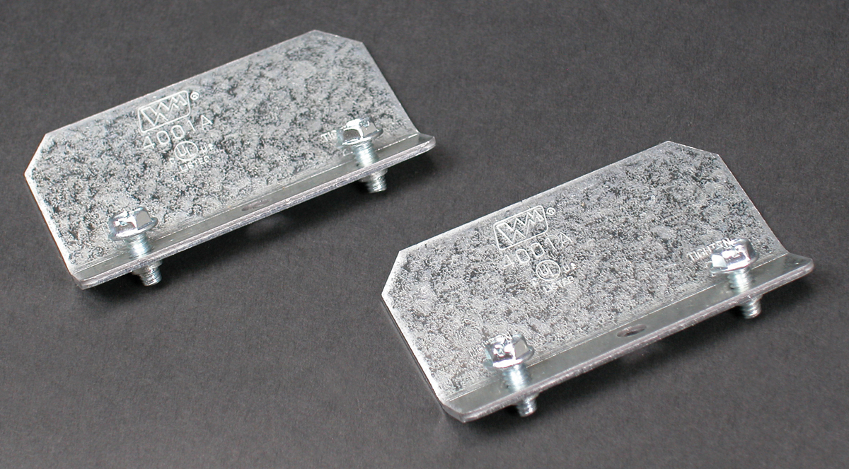 Product image for Wiremold 4001A 1-1/2 x 2-1/2" Galvanized Steel Raceway Coupling