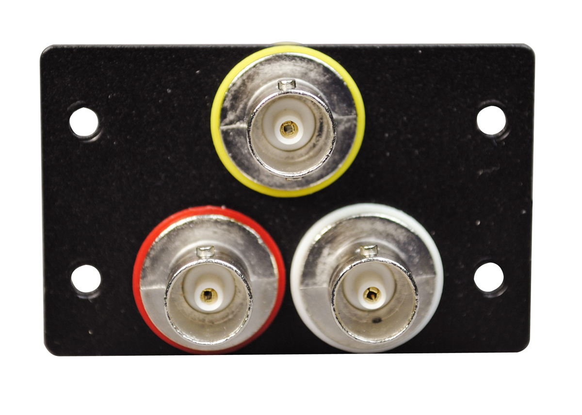 Product image for LCAN AV5002BK 2P,BLACK,THREE BNC F/